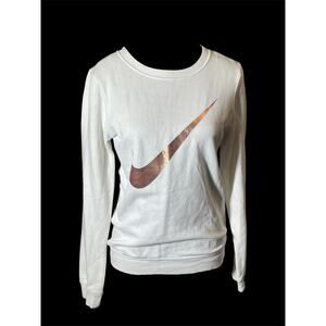 White Nike Sweatshirt - Size Small